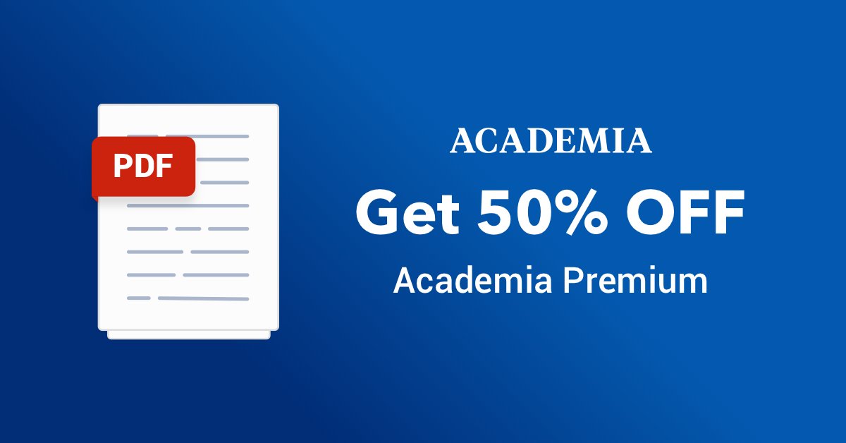 Get 50% Off Academia Premium, this week only academia.edu/upgrade?premiu…