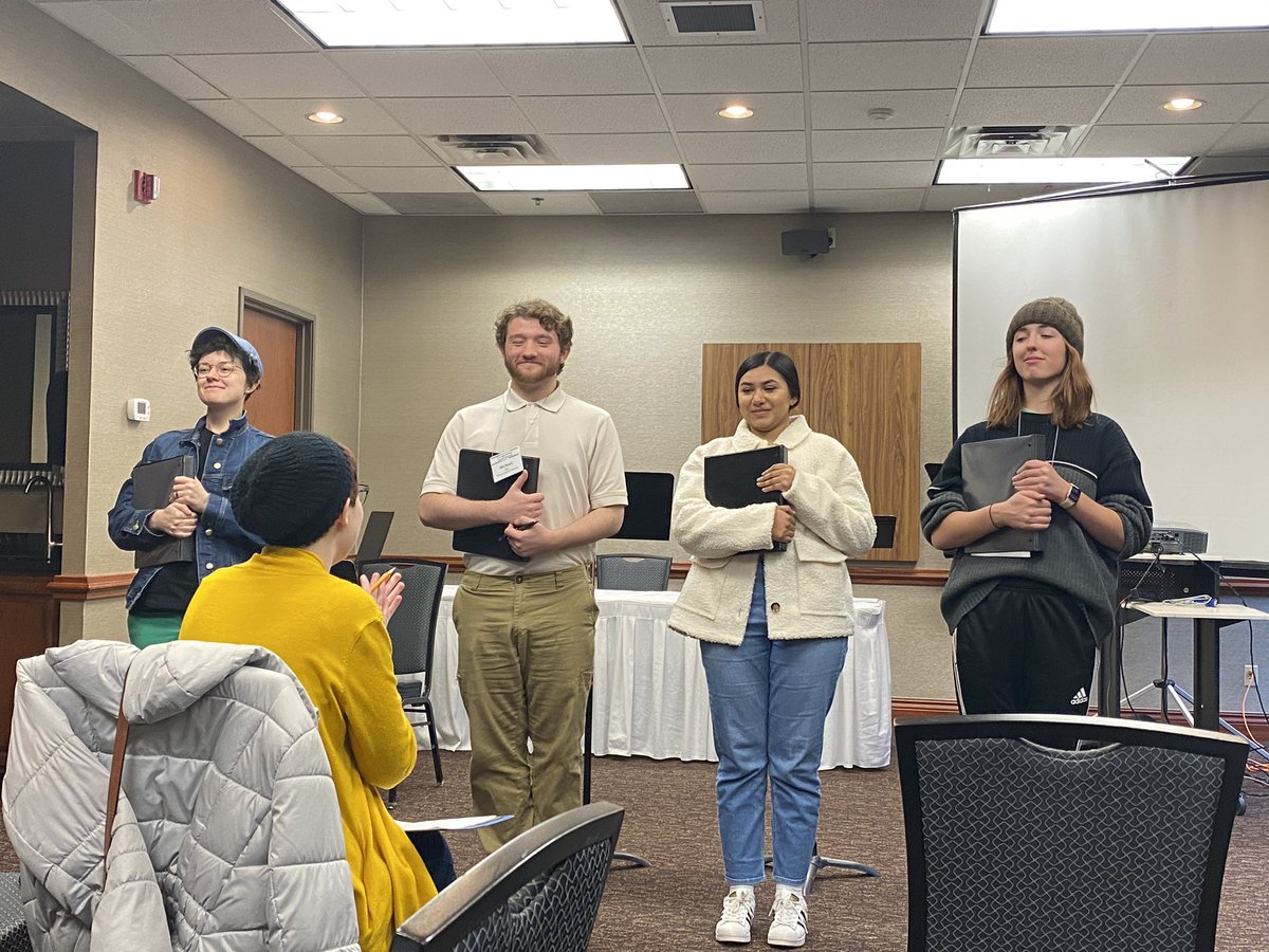 andyplaywright's tweet photo. Final rehearsal of The Tale of Noah's Wife.  Come see the concert reading tomorrow at 1 pm:  Orpheum Theatre, Zabel Studio.  KCACTF, Sioux Falls, South Dakota.  #kcactf5 https://t.co/2H8D4KwiGW