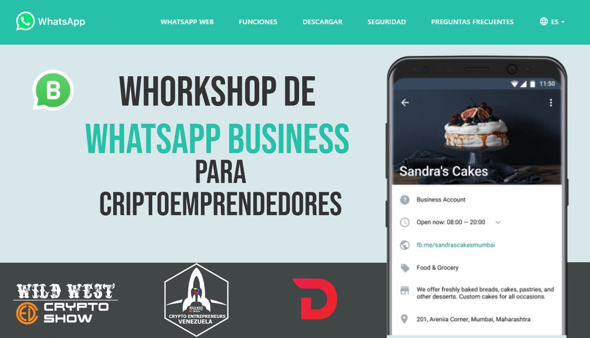JenifferCC's tweet photo. Anunciamos a todos los #CriptoEmprendedores gran tutorial de WhatsApp Business con Criptomonedas ... @WWCSTX @Ramos_Xtreme_es @entrecriptove https://t.co/68I9NwDGJ4