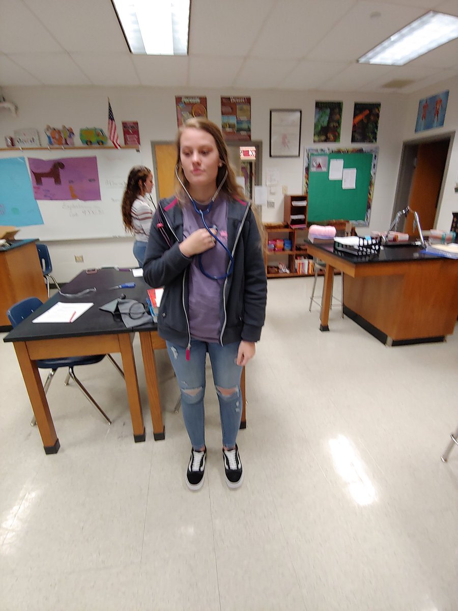 Blood pressure and pulse labs today in DE Anatomy. <a href="/EMHSMustangs/">Eastern Montgomery High School</a> <a href="/MarkMiear/">Mark Miear</a>