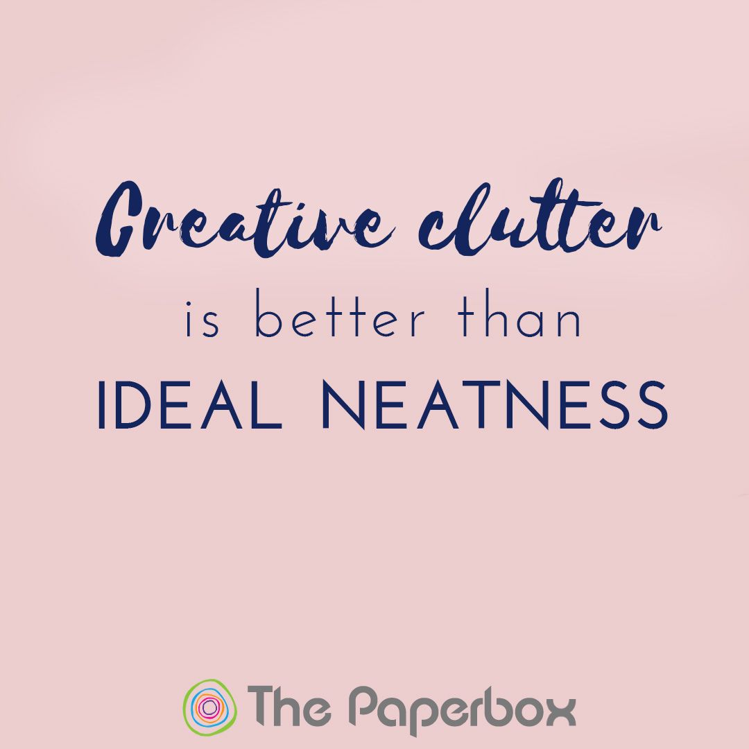 The best excuse for cluttered crafters!