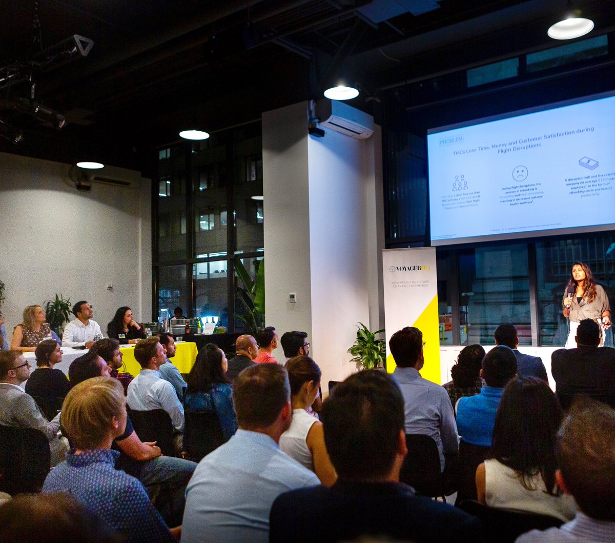 VoyagerHQ's tweet image. Are you joining us next week for Women In Travel Pitch Night? Meet our startups — Sailo, Prontopia, Vawaa, Traveling Spoon and Navi-Savi! Thanks to our sponsors — Sabre, Flight Centre, Heady, OCUS, and our global sponsor — Fareportal. Get your tickets now! voy.ag/WITPN