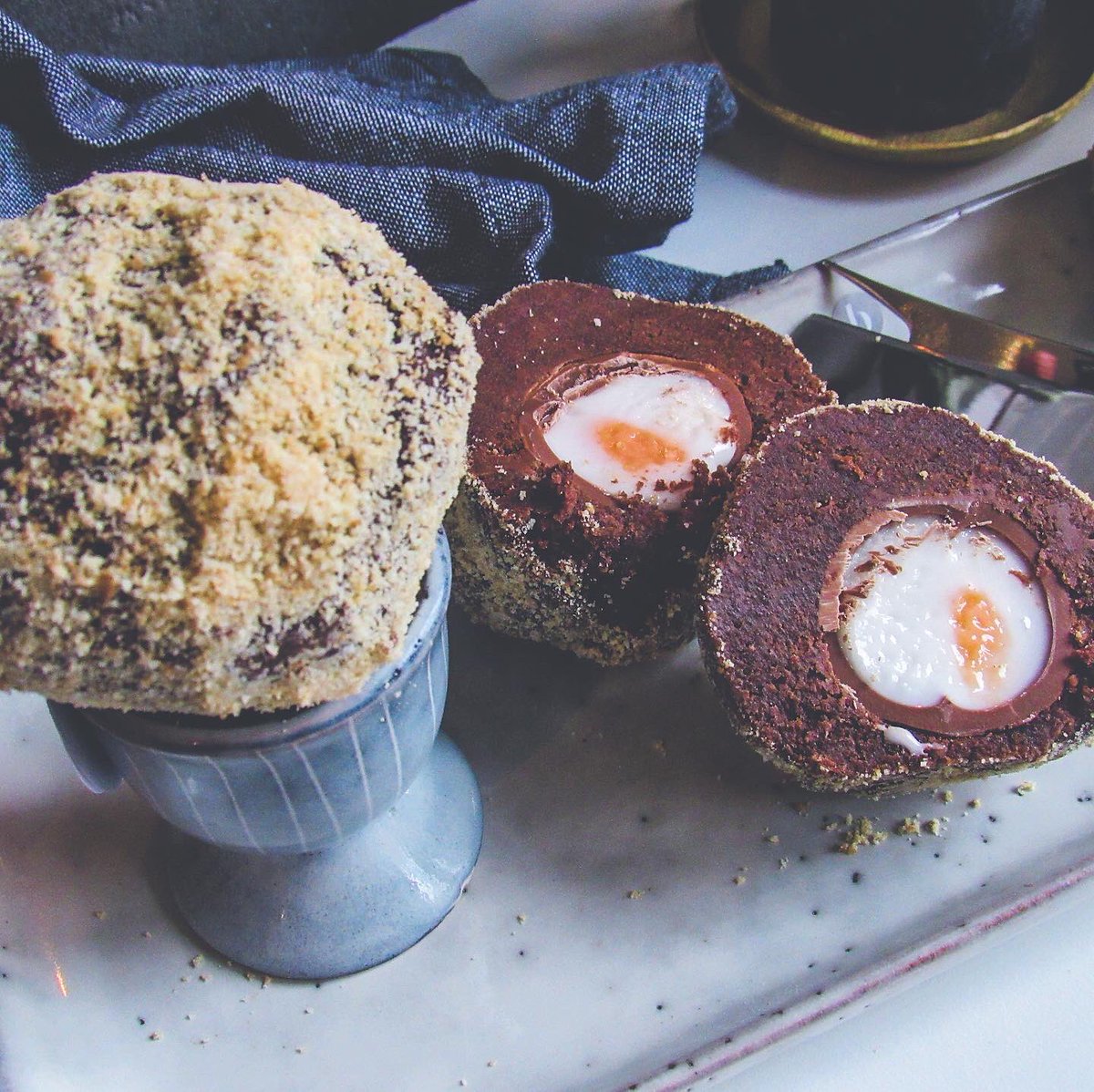 How Do You Like Your Eggs In The Morning <a href="/CadburyUK/">Cadbury UK</a> ? These Chocolate ‘Scotch Eggs’ Will Be Available On The Counter Tomorrow At 10am! 🥚