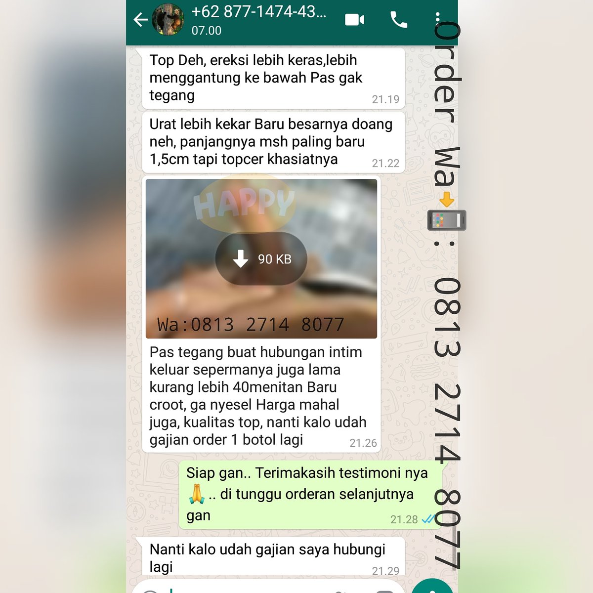 vimaxasli4D's tweet photo. ✅ JUAL TITAN GEL ASLI ORIGINAL PEMBESAR PENIS✅
MANFAAT
-Memperbesar Ukuran Mr.P
-Memperpanjang Ukuran Mr.P
-Mengeraskan Ereksi
-Mengatasi Ejakulasi Dini
-Mengobati Impotensi
-100% Hasil Permanen
Order Via WA Klik 👇
📞 0813-2714-8077
👉 Melayani Pengiriman Setiap Hari via JNE https://t.co/t6WNbvBdf5