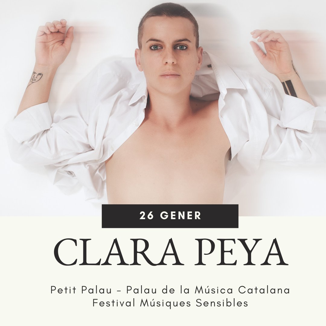 Als que ens encanta la @clara_peya ja sentim uns nervis dolços a la pell pensant en diumenge. Recordeu que us esperem el dia 26 al Petit @palaumusicat. Hi serem tots, ja que les entrades es van exhaurir, precedint un èxit que es farà realitat. Ens veiem allí!

#MMSS2019