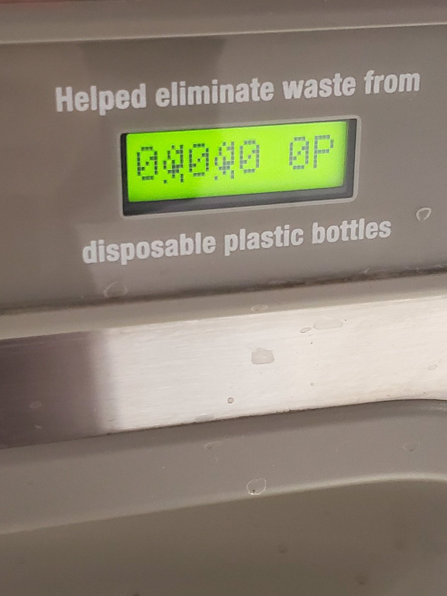 Does anyone know how to speak water fountain? I think it's a cry for help