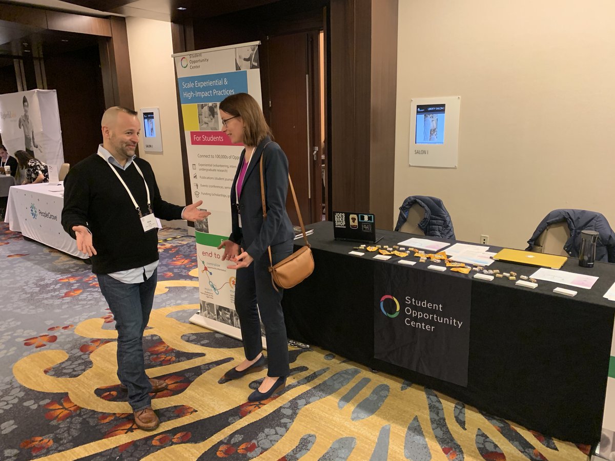 FollowTheSOC's tweet image. We&apos;re at @aacu #AACU2020 this week in DC. Come say hi to learn more about our platform that helps you scale experiential learning and high impact practices participation! #HighImpactPractices