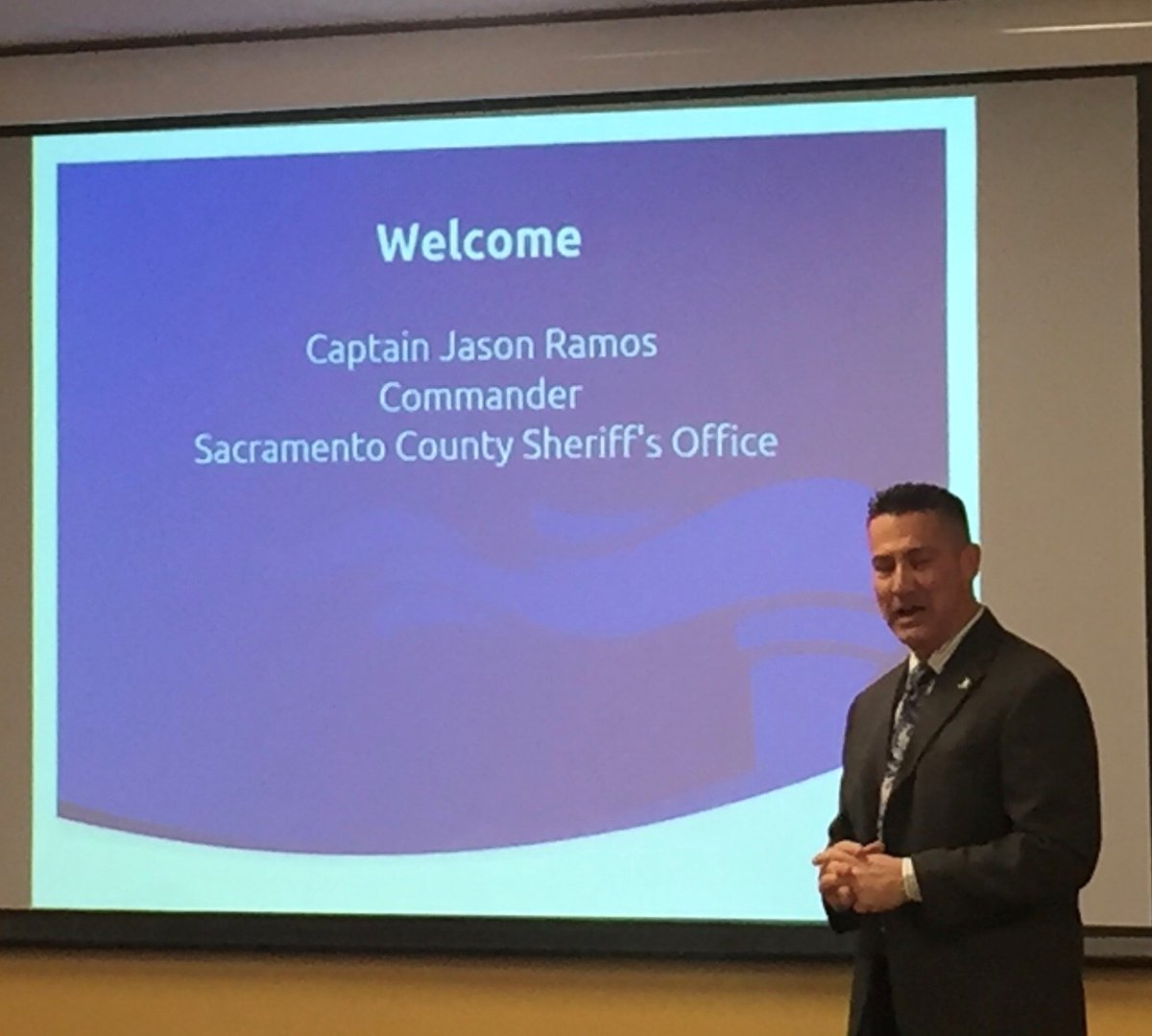 Captain Ramos of <a href="/sacsheriff/">Sacramento Sheriff</a> welcomed LETR officers to the 1st 2020 Kickoff Conference said, "Thank you for bringing your energy and passion to <a href="/SONorCal/">Special Olympics NorCal</a>...Protect. Serve. Inspire. When I am tired running in the Torch Run, I think about the athletes and what this means to them."