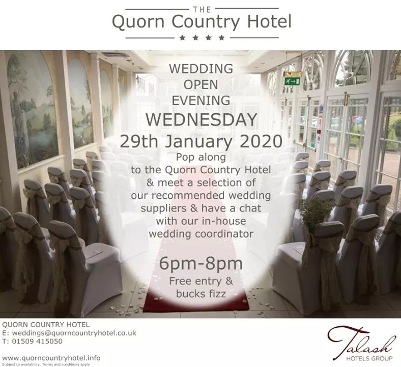 I'll be <a href="/QuornCountry/">Quorn Country Hotel</a> hotel on Wednesday evening to discuss cakes and favours.
6 until 8pm
See you there x