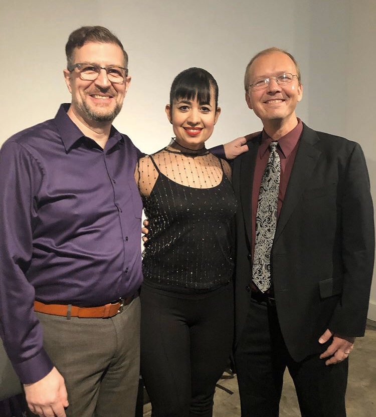 Pianissimo! 🎹 Dr. Oscar Macchioni, Dr. Dominic Dousa &amp; Nayeli Dousa, performed today for our 3rd installment of Bach’s Lunch at <a href="/EPMAtweets/">El Paso Museum of Art</a>. <a href="/utepnews/">UTEP News</a> #EPPM #EPPMFestival20 <a href="/MCADElPaso/">El Paso MCAD</a> <a href="/Downtown_EP/">DOWNTOWN El Paso</a>