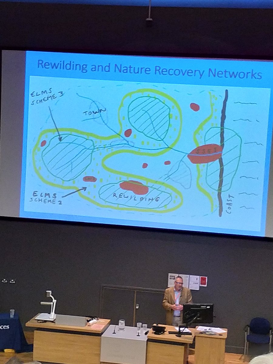 GeorginaJudd1's tweet photo. Fab day at the #LandscapeInnovation Conference, thank you @SussexWildlife @sussex_uni. @AliDriverUK
and @jake_fiennes talking about connectivity, habitat creation, soil conservation - slightly different angles but the same goals, I think. 💚🌼 https://t.co/ZjVCWhmpqF