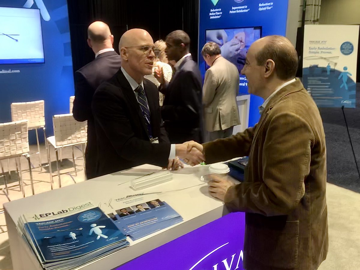 HaemoneticsIT's tweet photo. Discussing the benefits of #VASCADE #MVP at the #AFSymposium2020. Stop by booth 301 to learn more! Early Ambulation. Simple. Proven. #EP #EPEEPS #AFIB #AMBULATE https://t.co/Jt5cXxBsCY