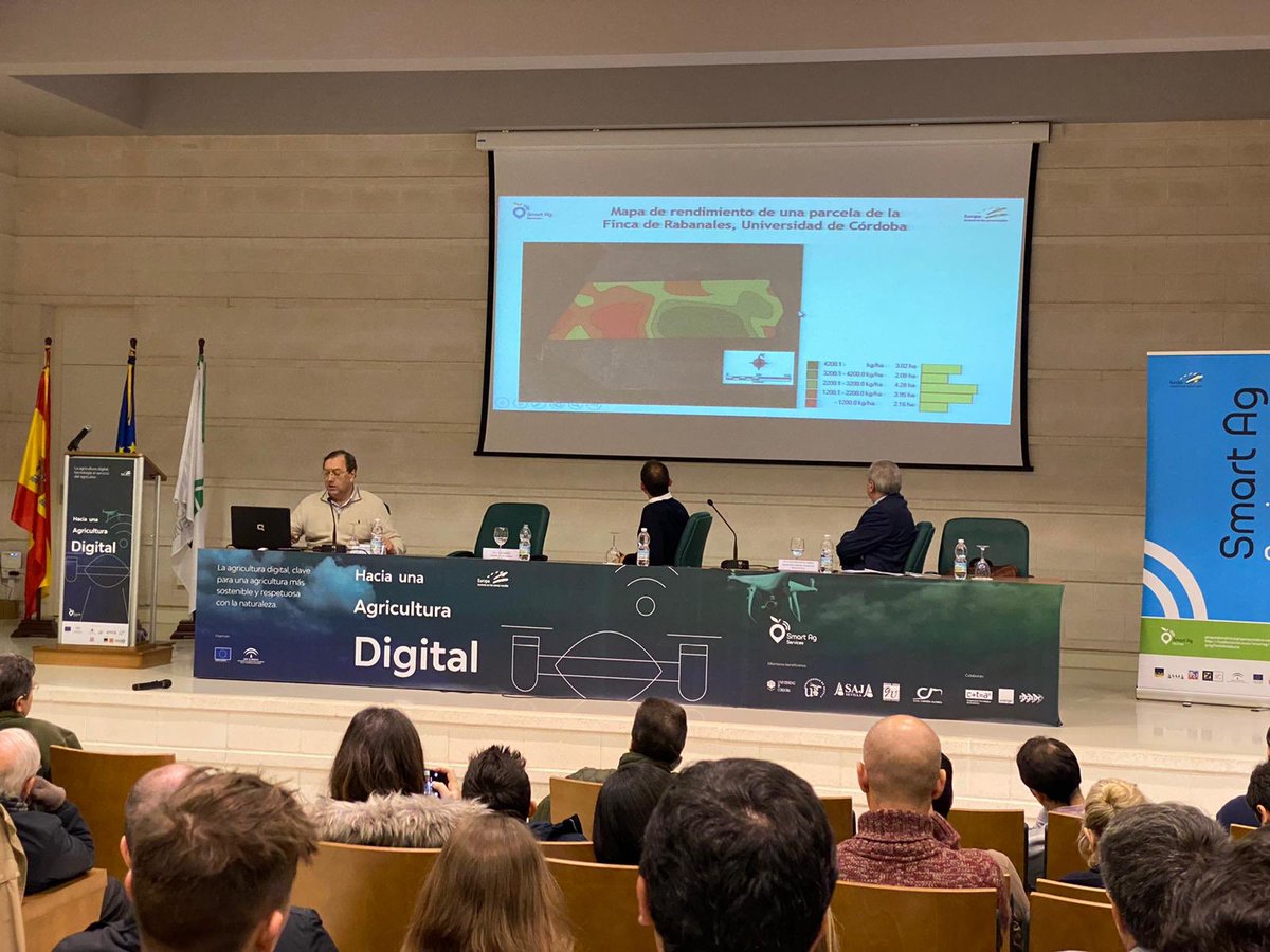 jaguera's tweet photo. Enhorabuena @ASAJASEVILLA  por la organización de la jornada @AgTechAndalucia en la que presentamos los trabajos sobre #agriculturadeprecisión de la @ETSIAMCordoba y @ETSIASevilla https://t.co/4J8U6xAvyC