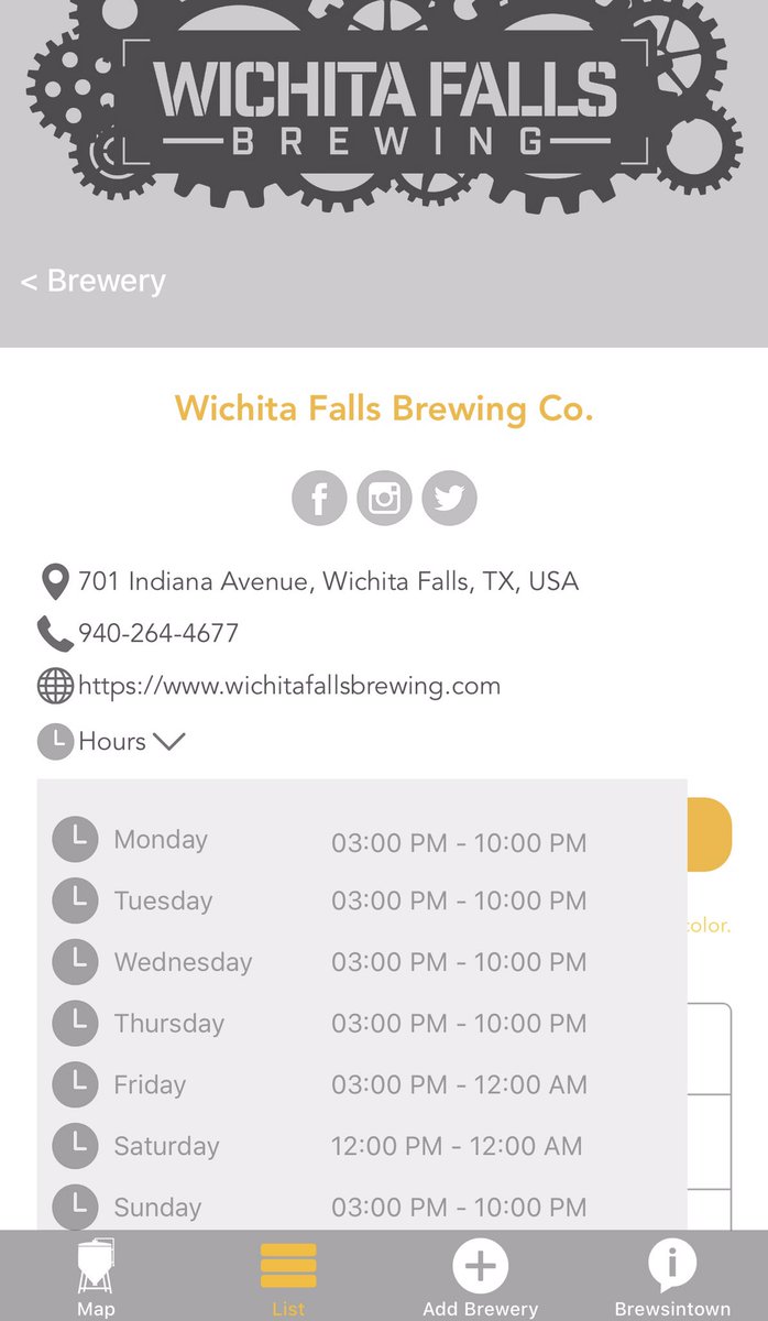 New brewery added to #brewsintown #app. Download the app and send us your local breweries! Cheers 🍻🍻