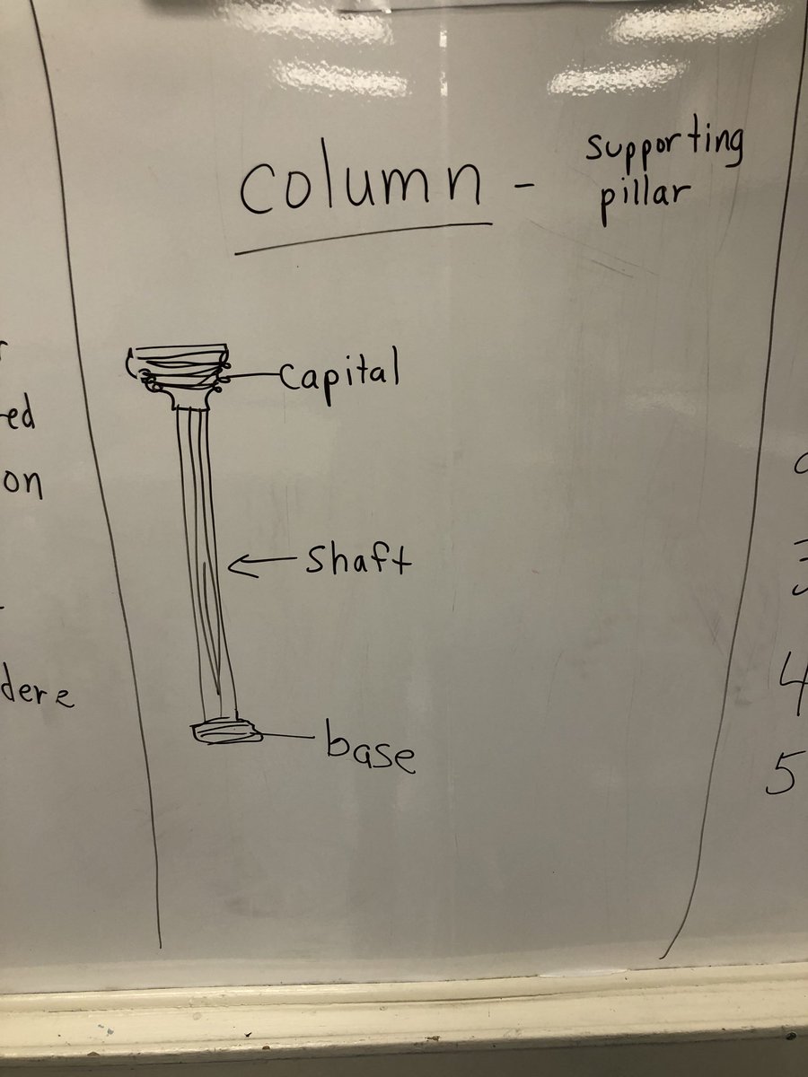 teach4mejo2's tweet photo. Geometry and Architecture with my Lunch and Learn Ss. Next week they will “create” their own column...stay tuned #creativity #geometry ⁦@wearetrschools⁩ ⁦@EDEPrincipal⁩ https://t.co/Sstq8XSYXX