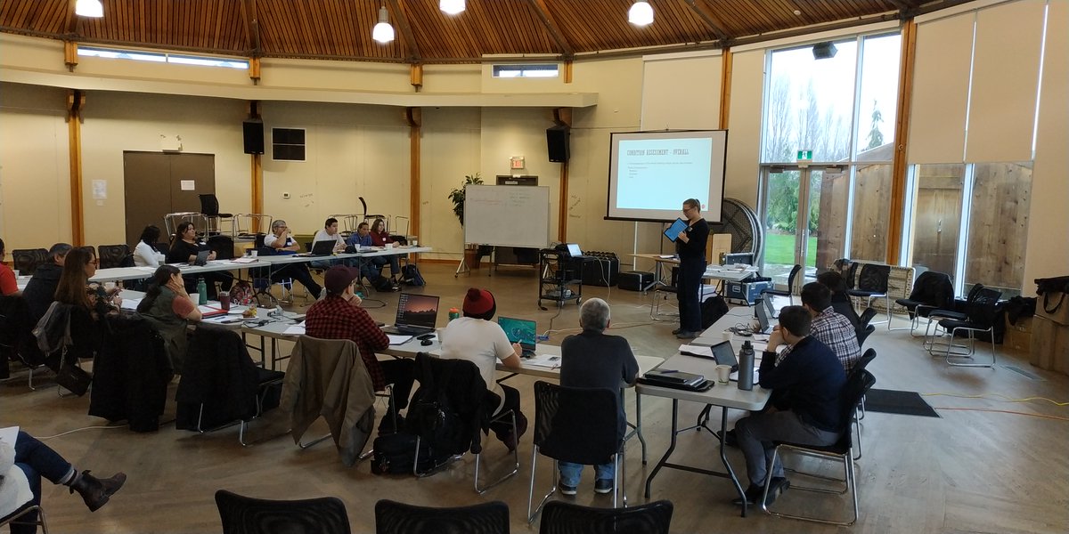 LawsonGerry's tweet photo. Monumental day for #IndigenousDigitization in BC. @fpcc is holding the very first #fpcc_DIGI grant training workshop at the #Musqueam Cultural Centre! Training delivered by @MIBArchives archivist Elizabeth McManus. @Indigitization is proud to support this ambitious grant program! https://t.co/Pnuq0G6Of3