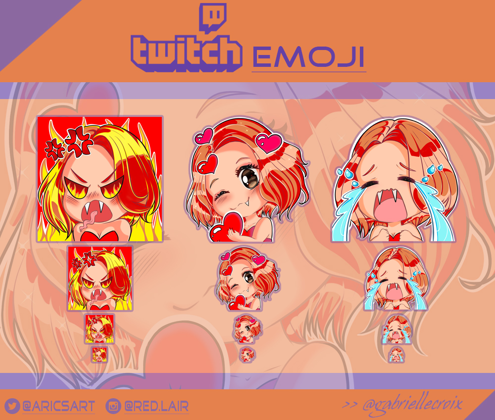 Red_draws_'s tweet photo. FINALLY! I can you show them <3 I had request for emotes, but I always refused cause I wasn't sure. I spent months trying to figure out a style to realize them and this is the result. I did them for a good friend of mine @GabrielleCroix (check her!).

#Emoji #artistsontwitter https://t.co/xPnOb2izqn