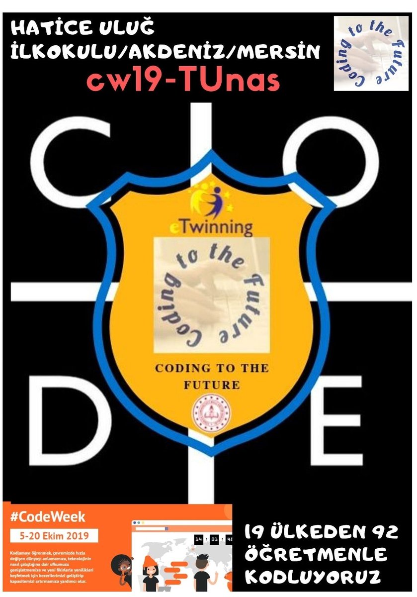 Ozic3535's tweet photo. AB Kod Haftası 2019 sonuçları açıklandı. #CodingtotheFuture projemizin Code4All kodu Dünyada en çok kullanılan 4. kod oldu. Kodumuzu kullanan herkese teşekkür ederiz 👏👏👏@CodeWeekEU @ziyaselcuk @adnanboyaci @hmzaydg @AdemKoca46 @MersinMEM @AkdenizilceMem @EbaAkdeniz @UlugHatice https://t.co/KYeRDTQ5Yi
