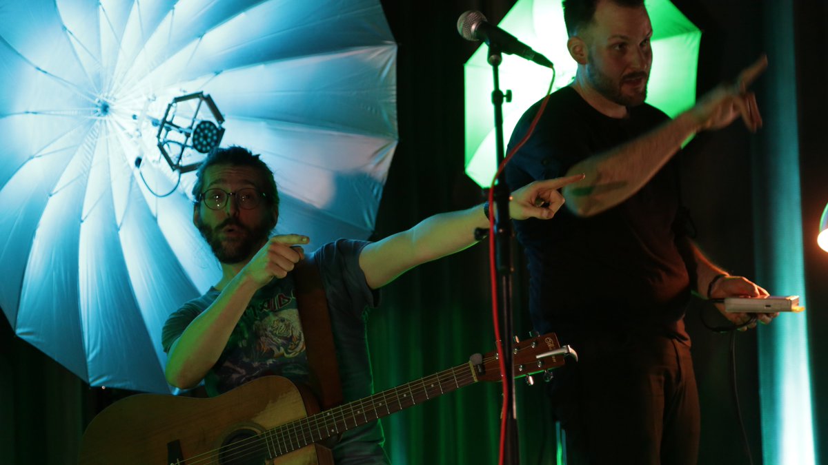 8bitLagerfeuer's tweet photo. Last week we played some tunes for the people of @vectorgrp
at their base in #Stuttgart. Awesome audience! Thank you for wanting to hear not only one, but even two encores. And even though the gig was really great, we think that the apple pie backstage must have been even better. https://t.co/hjIBk08YV0