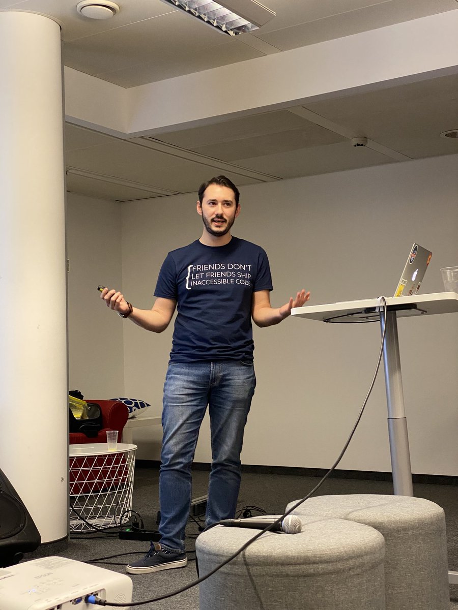 A person giving a talk in a conference