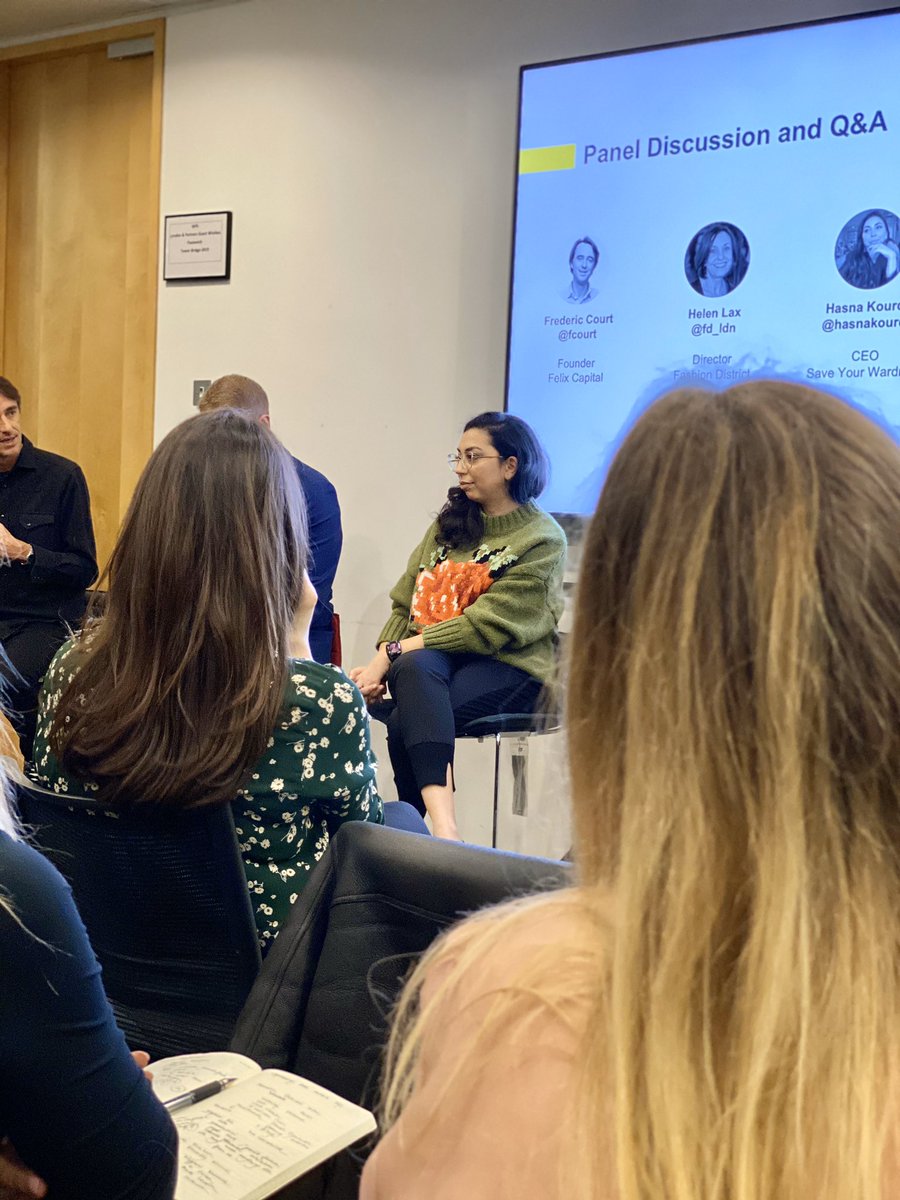 saveyrwardrobe's tweet photo. Our CEO @hasnakourda is speaking this evening at the @businesslondon & #FashHack future of #Fashion & #Retail event with great panelists @fcourt @FelixCapital, @st_eppel @farfetch, Helen Lax @FD_LDN and hosted by the brilliant Sandra Steving from @FoundersIntel
@DreamAssemblyFf https://t.co/j4DCdch5uA