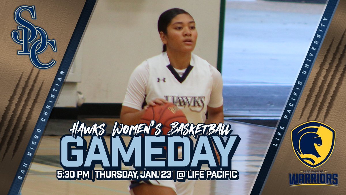 SDCWBB's tweet photo. GAME DAYππ¦
This afternoon we face the Life Pacific Warriors in San Dimas, CA @5:30. Thank you for the support go hawks! #gameday #sdcwbb #gohawks #talonsup #freesierra β¦@GoHawksCoachSCβ© β¦@sdcchawksβ© https://t.co/fLXmQNS27r