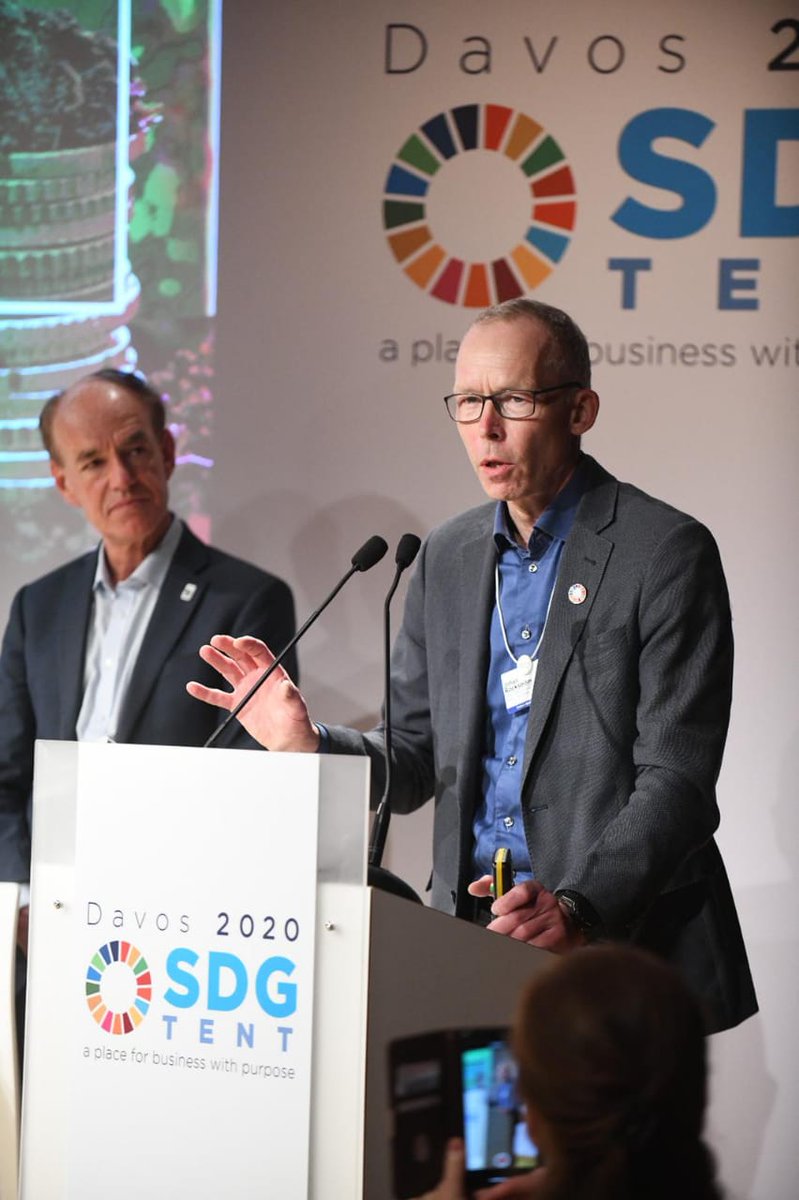 NatureDeal's tweet photo. At the #Davos Nature Dinner, @jrockstrom &amp; @WWF_DG outline the emerging consensus around what a #NewDealForNature &amp; People must achieve to secure a sustainable future for people &amp; planet: zero net loss of nature from 2020, net positive by 2030, and full recovery by 2050 #WEF20 https://t.co/5kPAoaA3ms