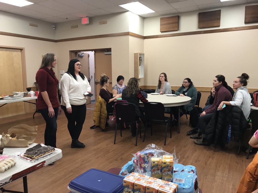 EducationUnbc's tweet photo. #UNBCED Student Led Potluck lunch. Comfort food at it’s finest. Thank you to everyone who came and brought food. Thank you Teacher Candidates for organizing this event. #studentled #unbced #community https://t.co/7Tim7lzA5a