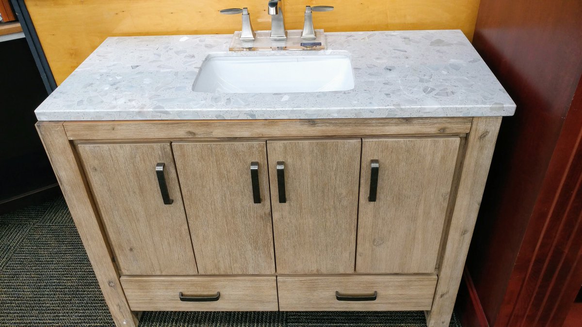 FloorcraftSFO's tweet photo. Was $1,800, NOW $1,080
Hurry before it’s gone! #Save on this 48” Fairmont Oasis Vanity. Maximize your bathroom storage with this lovely #floormodel. #homeimprovement #bathroomdesign #bathroomrepair #smallbathroom #bathdesign https://t.co/J72qtSFNx4
