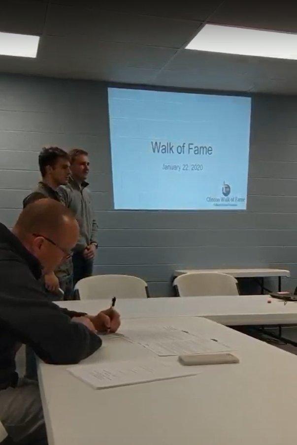 SynergyClinton's tweet photo. The Walk of Fame Initiative presented to the Parks and Rec Advisory Board about what the Walk of Fame would entail and possible locations. They received feedback that they will have to process and move forward! #synergy #impact #pivot #authenticproblemsolving #clinton https://t.co/omhNZyo9C4