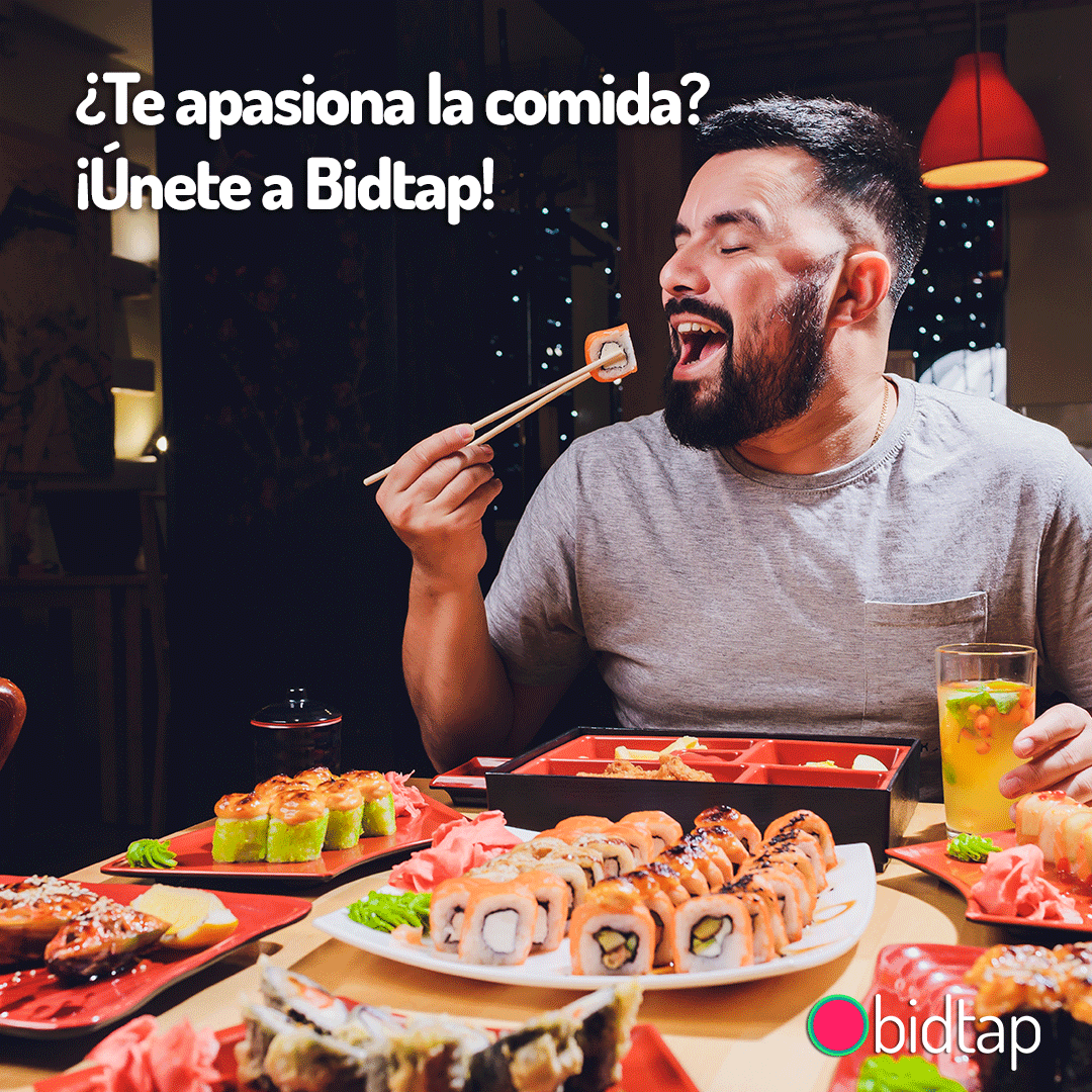 bidtap_io's tweet photo. Para unirte a nuestro equipo solo necesitas ser un enamorado de la comida, ser un foodie. 😘🥘🍜🍣🍰 ¡Escríbenos! 
#App #Restaurante #Madrid #Barcelona #Andalucía #Extremadura #Euskadi #Galicia #CastillaLaMancha #CastillaLeón #Asturias #Valencia #Murcia #Comer #Restaurant #Food https://t.co/xk6GFVGOWn