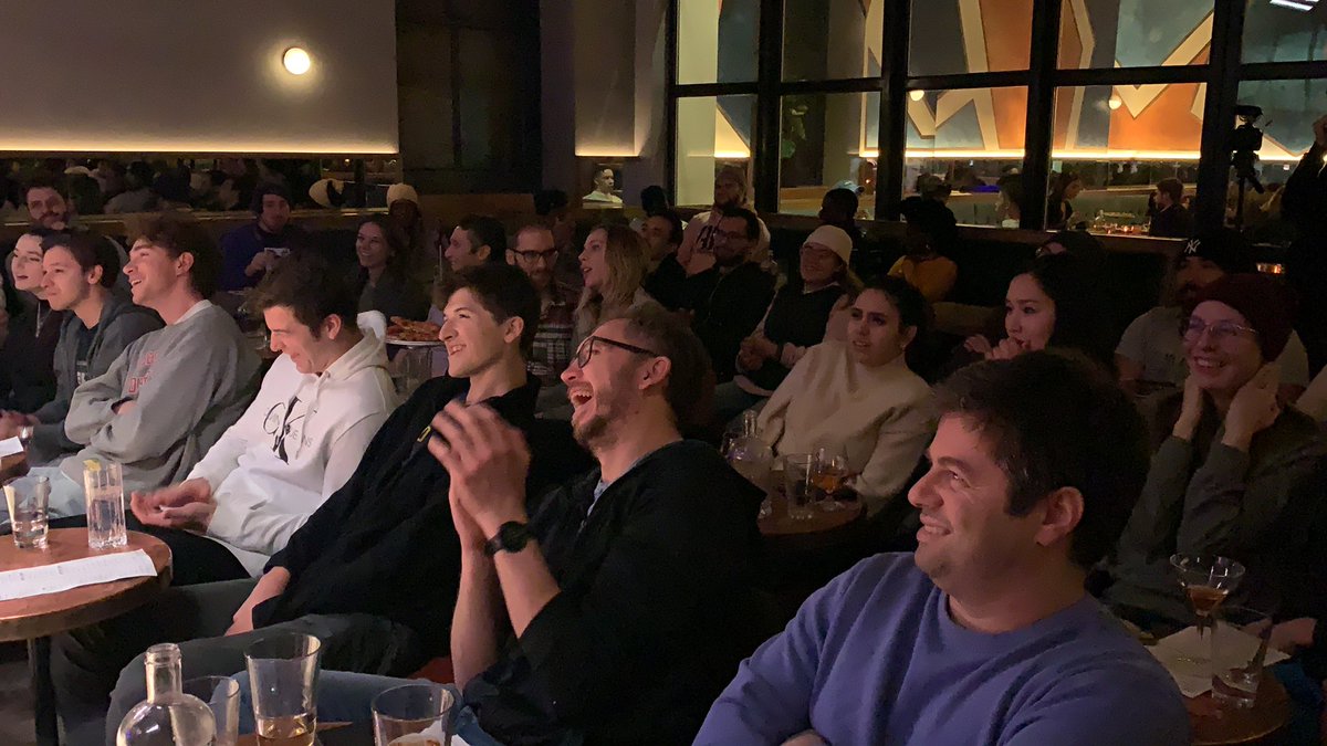 ComedyFightNYC's tweet photo. AFTERMATH!!

Shout out to @dan_wickes &amp; @danceoval for CRUSHING their Main Event!!

Judges @ChrisFromBklyn @yamaneika @Derek1Gaines @Dannyjokes #GenoBisconte &amp; CFC Officials all DESTROYED as hard as our fights!!

SEE YOU ALL NEXT WEEK @TheStandNYC OR @gasdigital https://t.co/2I4W3rZ12g