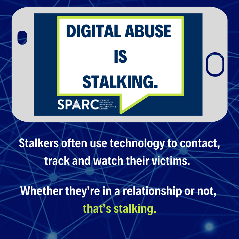 SSUPolice's tweet photo. A stalker’s digital toolkit includes social media, geotags, and GPS. Know it. Name it. Stop it. 
#NationalStalkingAwarenessMonth #DigitalStalking #CyberStalking #StalkingAwareness #SalemState https://t.co/Z498xCGerg