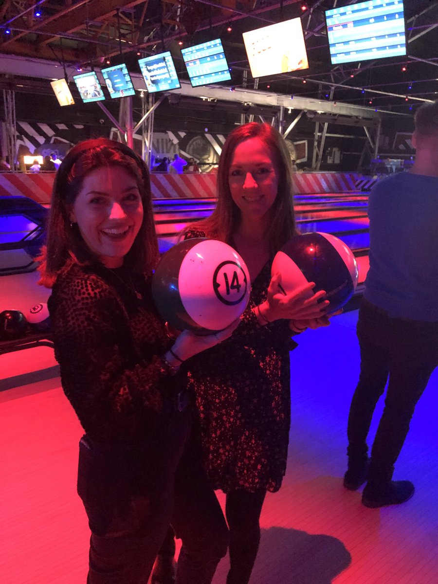 #roxyballroom BBC pitting their wits in the bowling alley 😬😬😬