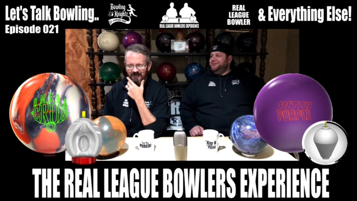 KnightzArcade's tweet photo. A new episode of The Real League Bowlers Experience is now available on YouTube!

https://t.co/CbABHeYPzS

This time we discuss the new @Storm_Nation Omega Crux &amp; Pitch Purple, the new @Brunswick @radicalbowling @dv8bowling releases and more! https://t.co/7ZKu52dR3y