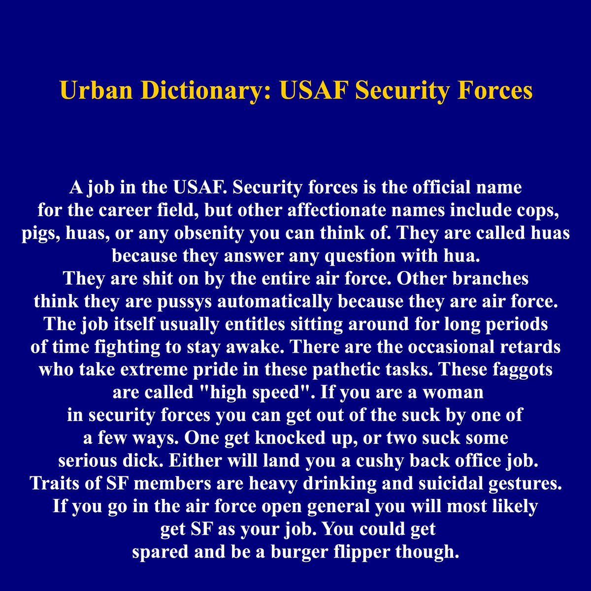 AirmanDefensor's tweet image. We can’t blame leadership while allowing disgruntled troops to maintain this ignorant, infectious, destructive attitude. @cmsaf18 @GenDaveGoldfein @USecAF_Official