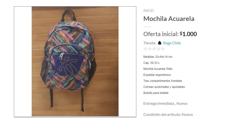 VendexpressC's tweet photo. ¡SUBASTA desde los 1.000! 
Mochila Acuarela marca TOTTO. 

Más detalles en: https://t.co/ffKlFORJGK
#coronovirus #VerdadesOcultas #Los80
#Aeropuerto #DiaDeSubastas #FelizJueves #SoyHijaDeUnGeneral #Vendexpress #AcusaciónConstitucional https://t.co/JFYZI1VLtj