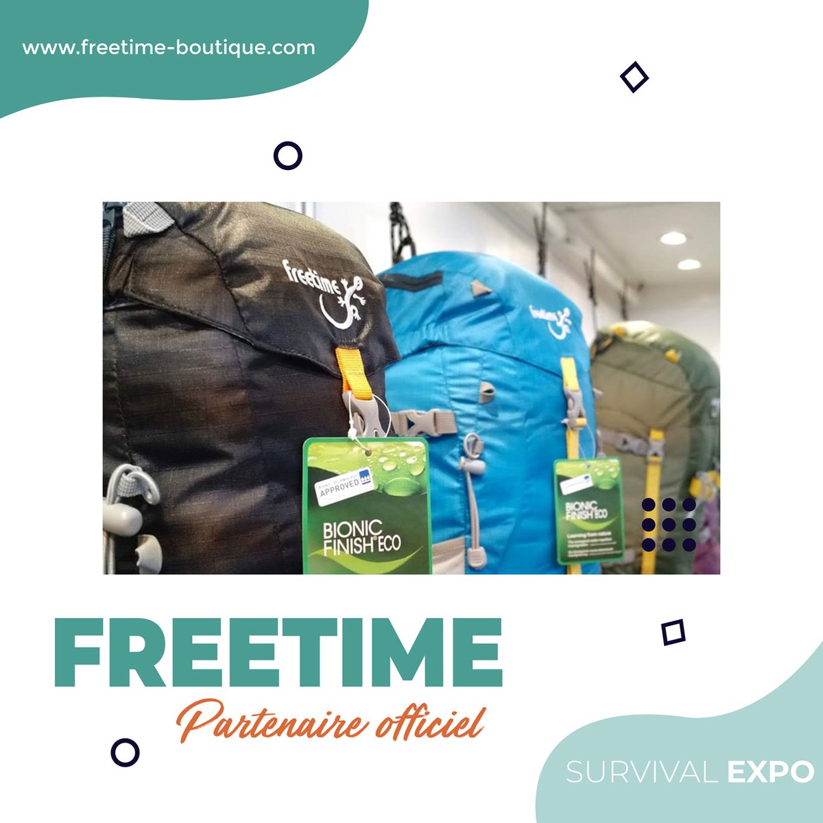 La marque @freetimecontact fournit une large gamme de sacs à dos, tentes et sacs de couchage de qualité, à des prix attractifs et accompagne vos aventures en pleine nature depuis 1963 ! Retrouvez-les lors du <a href="/salondusurvival/">Survival Expo</a> du 20 au 22 mars prochain.
#survivalexpo #camping
