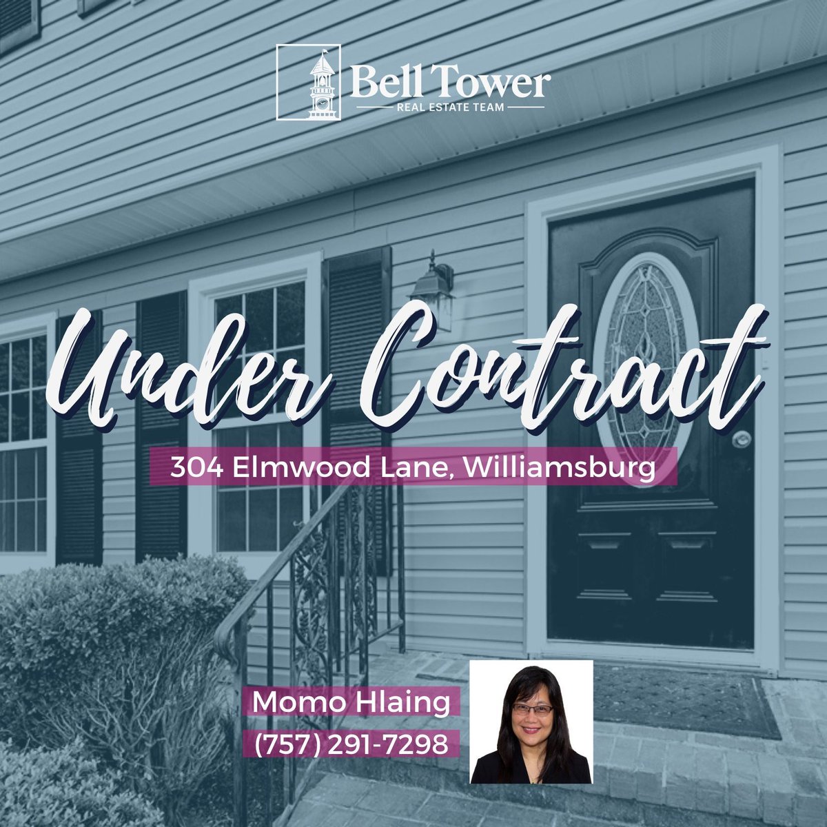 Congratulations to Momo Hlaing and her Seller for getting this Home Under Contract in Williamsburg!!🏡🥁✨

#BellTowerTeam #congrats #williamsburgva #virginiahomes #undercontract #williamsburgrealestate #williamsburghomes #williamsburgrealtor #virginiarealtor #hamptonroads