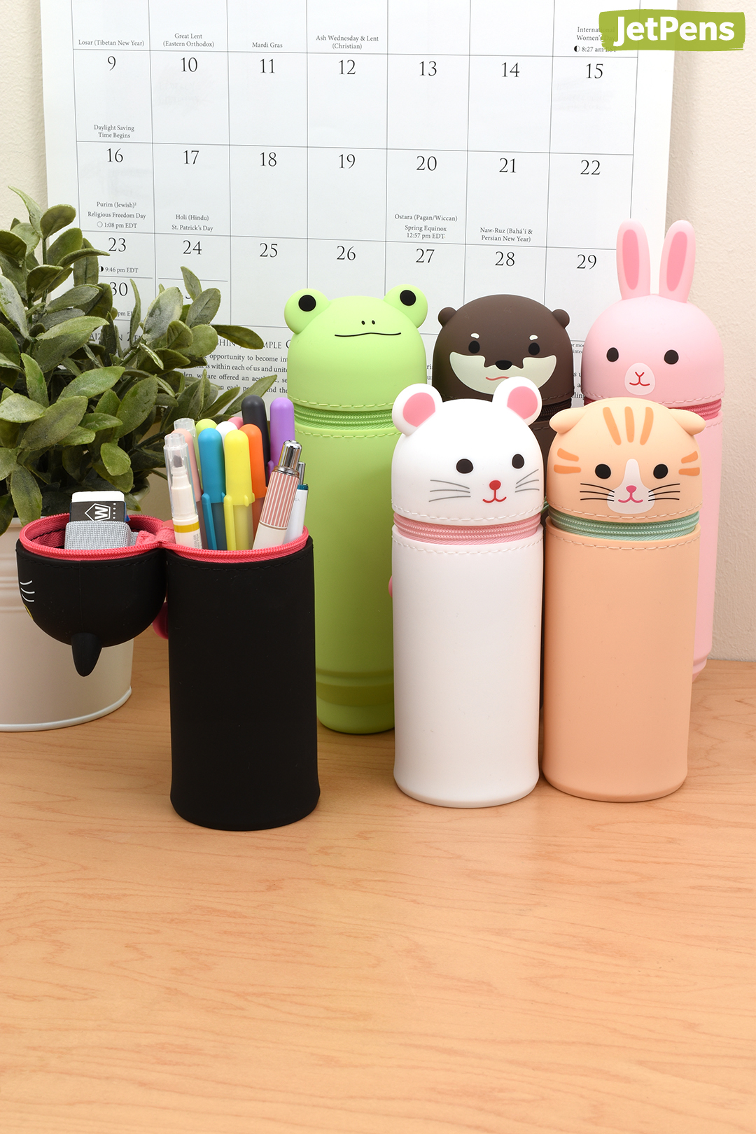 Lihit Lab Smart Fit PuniLabo Stand Pen Case - Frog