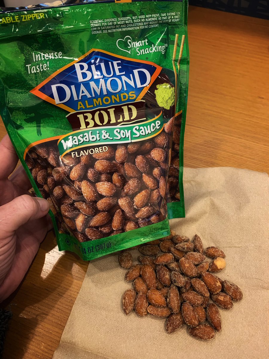 RhennaMorgan's tweet photo. OMG. These are addictive. Like eat the whole bag good. (If you like spicy stuff.) #snacktime #hangryproblems #bluediamond https://t.co/dvKs6BzTP4