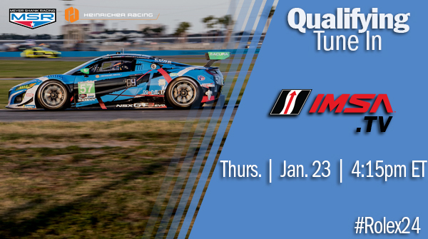 MeyerShankRac's tweet photo. It's almost time to set the grid for the #Rolex24! Get set up on https://t.co/5vkzByMIpf to watch LIVE. 

#Role24| #IMSA | @HeinricherRaces https://t.co/E4fk2sikIs