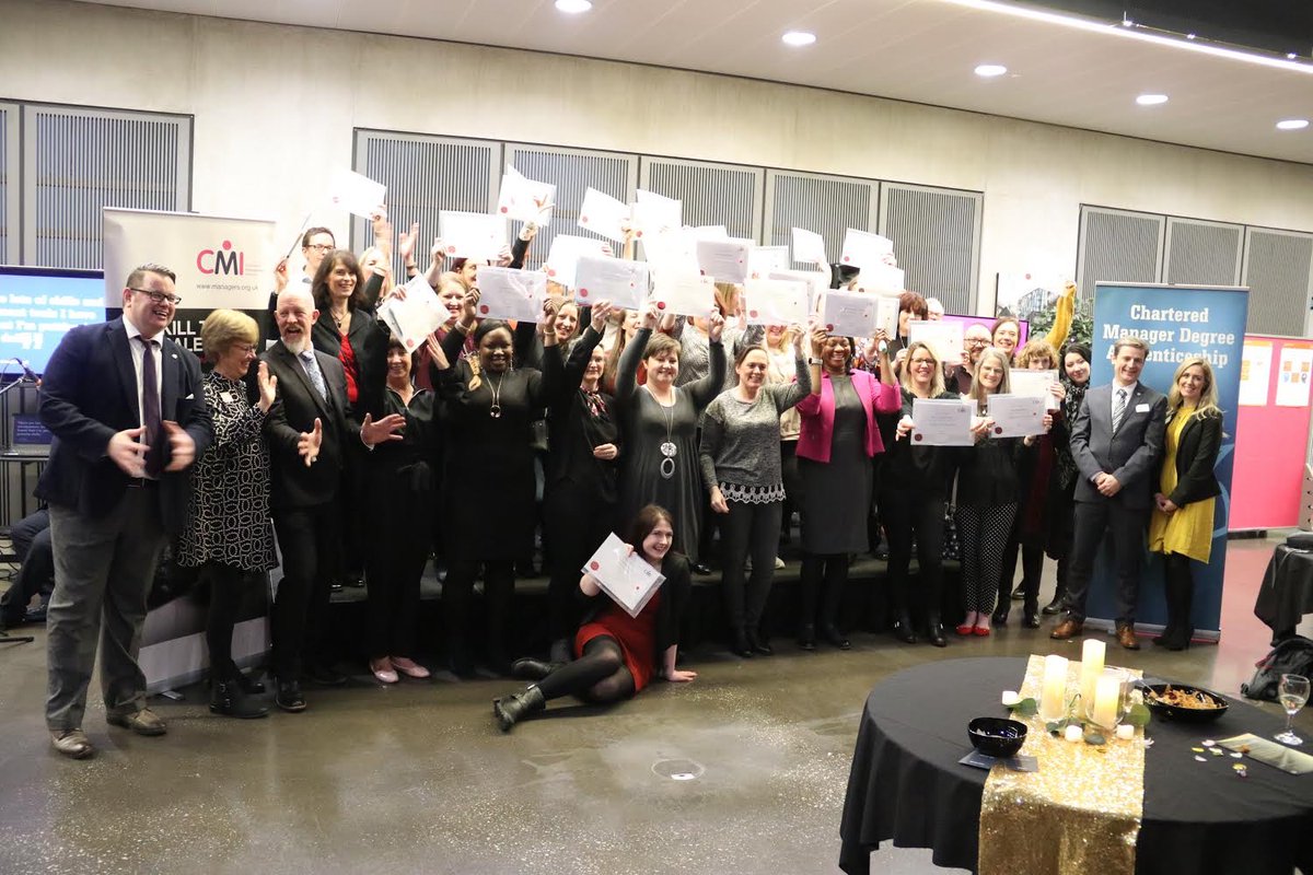 steveheappey's tweet photo. Passion and pride in abundance tonight @ManMetUni from 57 graduating Chartered Manager Degree #Apprenticeship, most with distinction or merit and all #bettermanagers and now #charteredmanagers with inspiring stories. It was a pleasure to celebrate with them. Congratulations https://t.co/qBUKLMTxeh