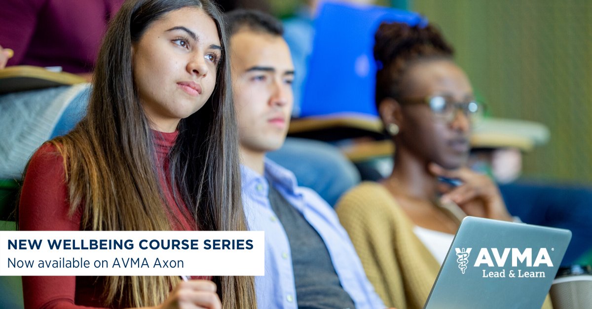 AVMAmeets's tweet photo. #AVMAWellbeing CE sessions are now available on AVMA Axon! Download these courses that will help your work environment promote individual, team, practice, and organizational wellbeing and build a positive culture. https://t.co/mtB5bsAs3P https://t.co/tXrrkPaSAf