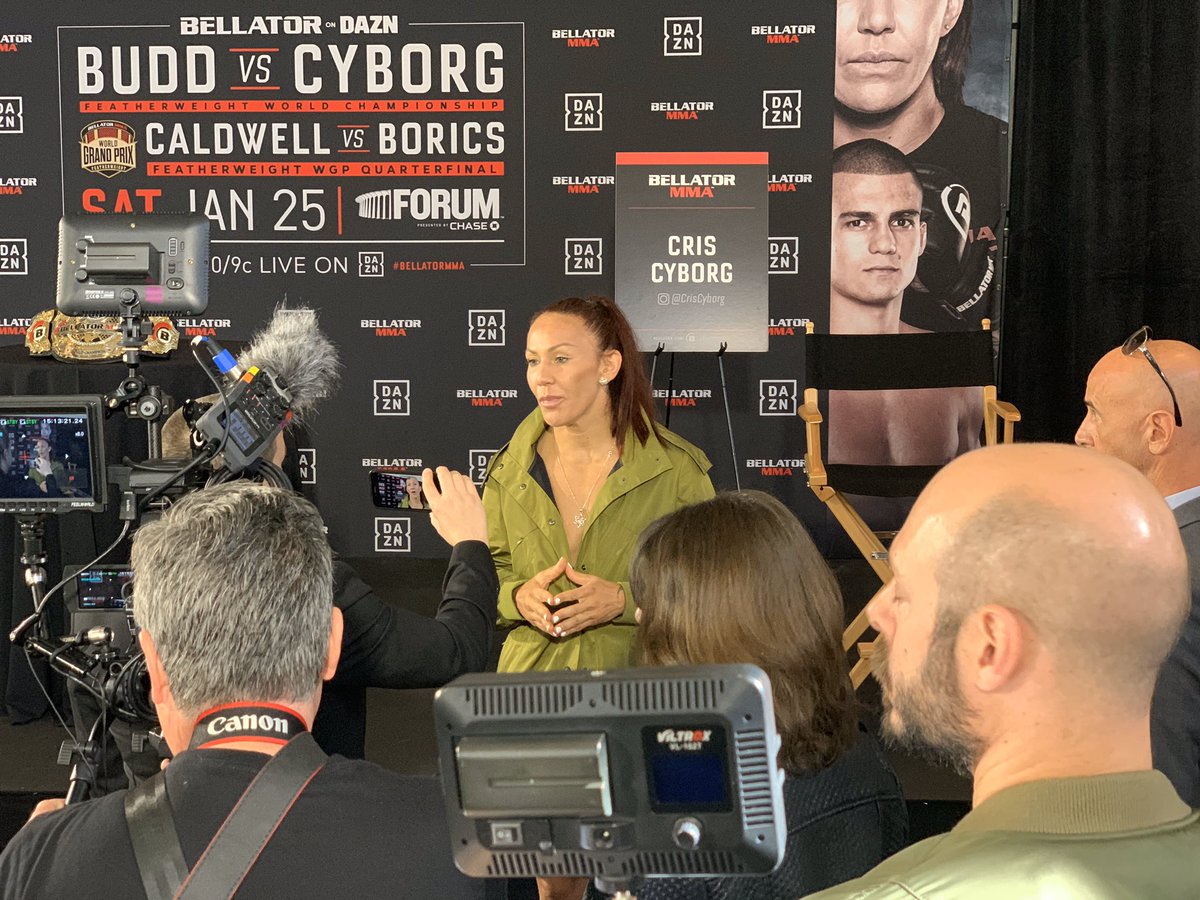 criscyborg's tweet photo. #CyborgVsBudd in 2 days for the @BellatorMMA world championship live on @DAZN_USA https://t.co/qWN862xd8K