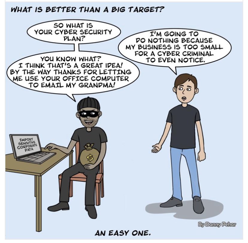 DataSecure2's tweet image. Understanding your cyber threats &amp;amp; risks is no laughing matter anymore