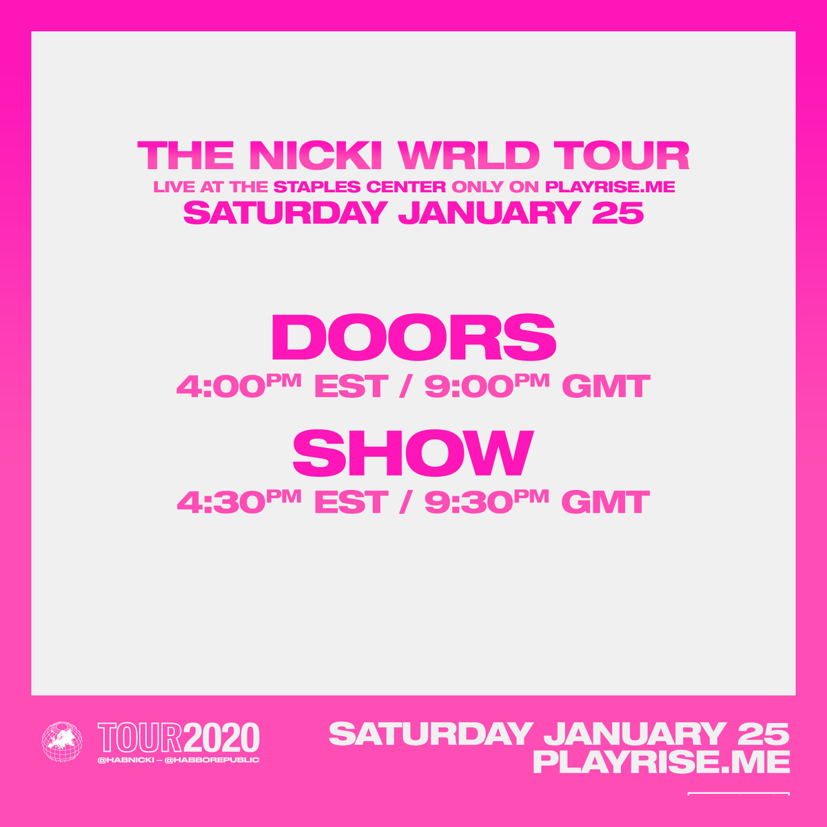 #HabboNickiWRLDTour Coming this Saturday the 25th to <a href="/playrisenew/">PlayRise.me</a> Under the Direction of Me &amp; <a href="/habevacroft/">croft</a> Times are as followed: