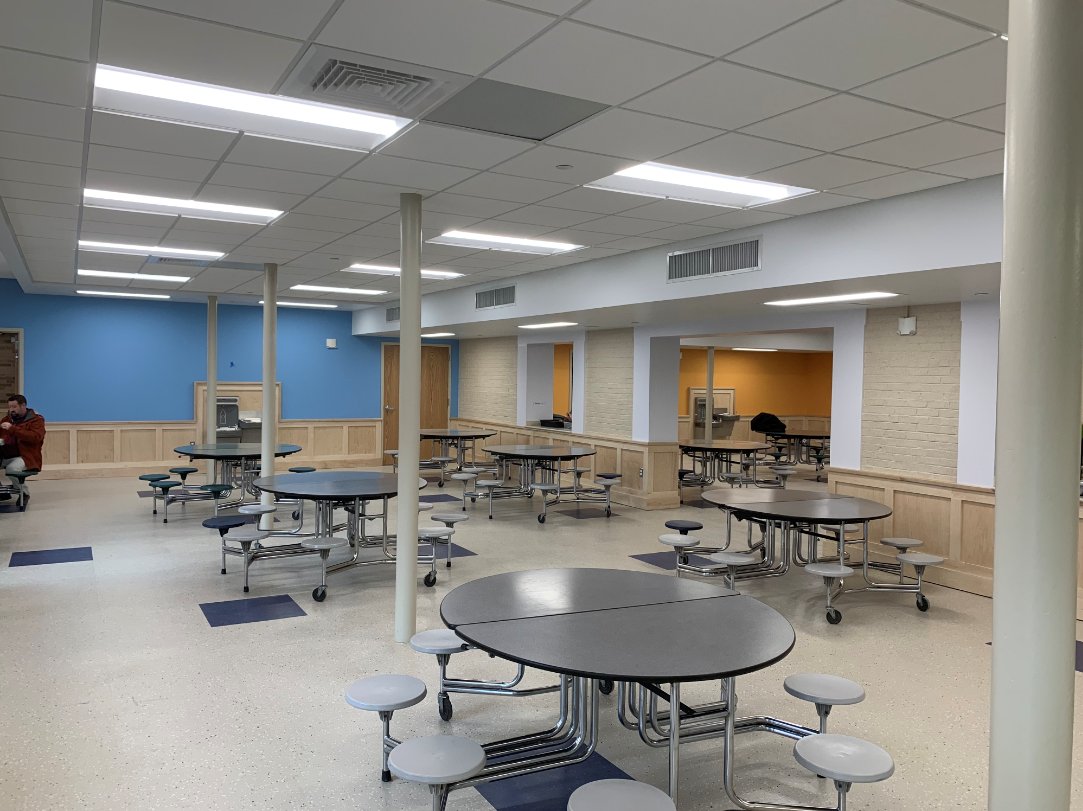 BTVSchools's tweet photo. Before and after. From the "Dungeon" to the dinner table. Come see more next week at our Edmunds Ribbon Cutting and Open House! #bsdvt #capitalplan #btv #jointhejourney https://t.co/gs0mhEc35k https://t.co/bOx7x1UItr