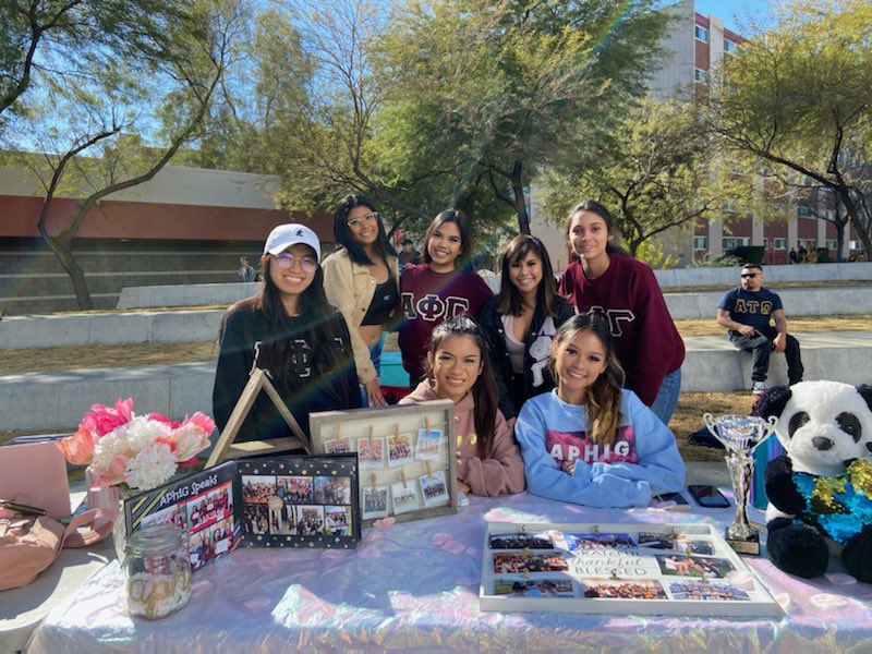 Our sisters can’t wait to meet you! Don’t forget to come to our booth throughout the next few weeks and learn more about Alpha Phi Gamma! 💞