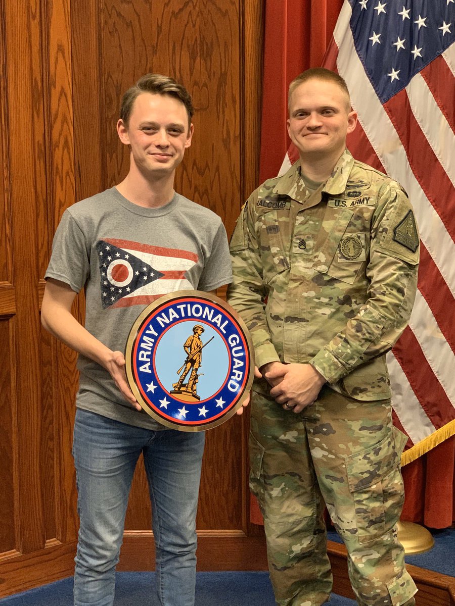 divers's tweet photo. Today I took the Oath of Enlistment for the Ohio Army National Guard. I couldn’t be more proud than I am at this moment. I have a heart to serve, so I‘m thrilled to begin this next journey of my life! https://t.co/m74pT7cS3T